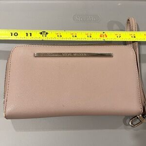 Steve Madden Blush Pink Wristlet Clutch